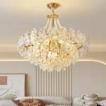 French Luxury Creative Cream Style Rose Chandelier