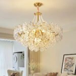 French Luxury Creative Cream Style Rose Chandelier - Image 2
