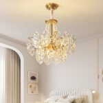 French Luxury Creative Cream Style Rose Chandelier - Image 3