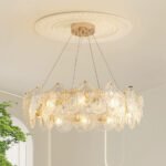 French light luxury crystal living room modern minimalist chandelier