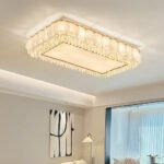led crystal ceiling lamp light luxury atmosphere living room lamp simple modern bedroom lamp dining room lamps and lanterns set