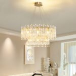 Cream wind light luxury living room crystal chandelier post-modern dining room lamp luxury bedroom room French chandelier