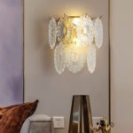 Postmodern crystal wall lamp light luxury net red gold bedroom bedside lamp creative living room TV back wall corridor light - Image 4