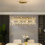 Living room crystal chandelier villa duplex hotel showroom large lamp modern simple dining light