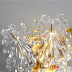 French light luxury wall lamp simple atmosphere room bedside aisle decorative lamp creative snowflake crystal glass master bedroom wall lamps - Image 4