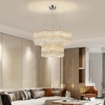 Villa living room chandelier modern simple atmosphere Nordic style light luxury restaurant bedroom new crystal lamps and lanterns - Image 4