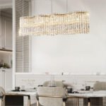 French light luxury crystal chandelier cream wind living room main light modern minimalist dining lamps