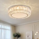 French light luxury crystal ceiling light living room lamp modern simple cream wind hall main lamp bedroom lamp dining room lamps and lanterns - Image 3