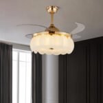 New French dining room bedroom living room chandelier light luxury luxury atmosphere invisible fan light - Image 10