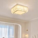 Light luxury crystal ceiling lamp French living room lamp bedroom study dining room simple creative cream wind feather-shaped lamps and lanterns - Image 2
