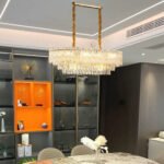 Luxury crystal chandelier living room main light French luxury cream wind lamp modern simple atmosphere dining light