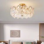 Creative warm romantic roses daughter room lamps and lanterns French cream wind bedroom ceiling light - Image 4
