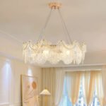 French light luxury crystal living room modern minimalist chandelier - Image 4