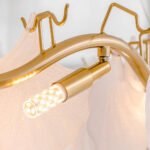 French Cream Style Chandelier Shell Pearl Dining Lights - Image 5