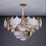 Light Luxury Crystal Ginkgo Leaf New Simple Modern Bedroom Chandelier - Image 3