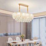 Light luxury crystal chandelier modern simple atmosphere upscale dining room main light - Image 2
