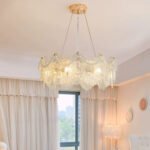 French light luxury crystal living room modern minimalist chandelier - Image 3