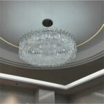 Living Room Light Italian Light Luxury Post Modern Round Dining Room Light Luxury Egyptian Swarovski Crystal Chandelier - Image 6