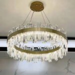 Crystal light luxury living room chandelier dining room master bedroom room lamps and lanterns modern simple atmosphere bedroom crown high-grade lamps and lanterns - Image 6