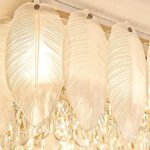 Light luxury crystal ceiling lamp French living room lamp bedroom study dining room simple creative cream wind feather-shaped lamps and lanterns - Image 5