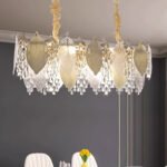 French Lamp Luxury Crystal Chandelier Living Room Lamp Modern Simple Ambience Master Bedroom Lamp Designer Creative Leaf Dining Lamps - Image 5
