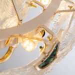 French retro shell ginkgo biloba chandelier light luxury living room bedroom lights Scandinavian modern simple long dining room lamps and lanterns - Image 5