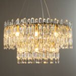 Cream wind light luxury living room crystal chandelier post-modern dining room lamp luxury bedroom room French chandelier - Image 3