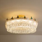French light luxury living room chandelier crystal post-modern minimalist bedroom light master - Image 2