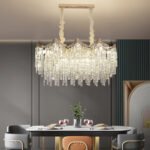 American lamp luxury crystal chandelier simple atmosphere dining lamps