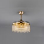 New French dining room bedroom living room chandelier light luxury luxury atmosphere invisible fan light - Image 4