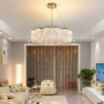 Villa living room chandelier modern simple atmosphere Nordic style light luxury restaurant bedroom new crystal lamps and lanterns - Image 2