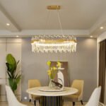Crystal lamp luxury living room chandelier dining room master bedroom lamps and lanterns modern simple atmosphere dining lamps