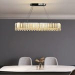 New crystal chandelier luxury double round crystal lamp Italian hall main lamp villa stainless steel dining lamps - Image 2