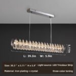 Post-modern light luxury crystal chandelier living room lamp designer atmosphere high-end villa main lamp bedroom guest dining room lamps and lanterns - Image 2