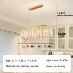French new living room chandelier post-modern minimalist bedroom lamps and lanterns cream wind feather dining room crystal lamps and lanterns - Image 2