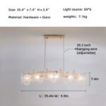 French Luxury Crystal Living Room Modern Minimalist Dining Lamps - Image 2