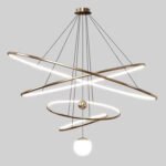 Modern light luxury Scandinavian led chandelier living room bedroom study dining room sample room showroom creative personality designer