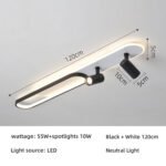 Aisle corridor light simple modern long spotlight living room without main light track entrance checkroom balcony ceiling light - Image 7