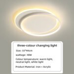 Bedroom Lights Master Bedroom New Premium Feeling Pop Cream Style Lamps Super Bright Remote Controlled Room Ceiling Lights - Image 9