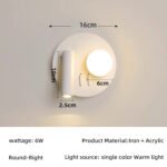 Cloud bedroom wall lamp with switch simple modern living room background decorative lamp children's room reading eye-care bedside lamps - Image 5