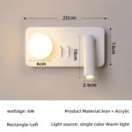 Cloud bedroom wall lamp with switch simple modern living room background decorative lamp children's room reading eye-care bedside lamps - Image 4
