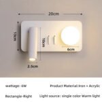 Cloud bedroom wall lamp with switch simple modern living room background decorative lamp children's room reading eye-care bedside lamps - Image 3