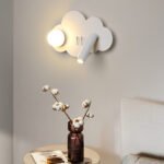 Cloud bedroom wall lamp with switch simple modern living room background decorative lamp children's room reading eye-care bedside lamps - Image 2
