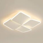 Bedroom lamp ceiling light eye protection new led creative four leaf clover senior sense room light study master bedroom light - Image 8