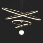 Modern light luxury Scandinavian led chandelier living room bedroom study dining room sample room showroom creative personality designer - Image 13