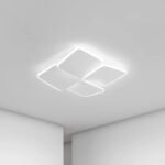 Bedroom lamp ceiling light eye protection new led creative four leaf clover senior sense room light study master bedroom light - Image 7