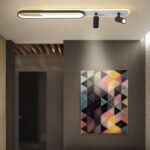 Aisle corridor light simple modern long spotlight living room without main light track entrance checkroom balcony ceiling light - Image 16
