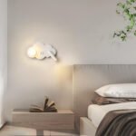 Cloud bedroom wall lamp with switch simple modern living room background decorative lamp children's room reading eye-care bedside lamps - Image 16