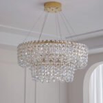 Light Luxury Living Room Light Crystal Chandelier Master Bedroom Modern Simple - Image 9