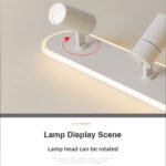 Aisle corridor light simple modern long spotlight living room without main light track entrance checkroom balcony ceiling light - Image 14